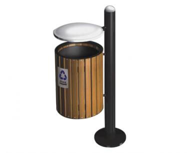 Abl 012 outdoor leisure chair trash can