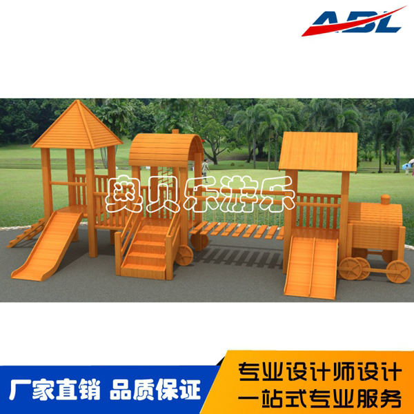 ABL048木制组合滑梯