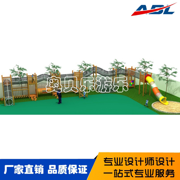 ABL064木制组合滑梯