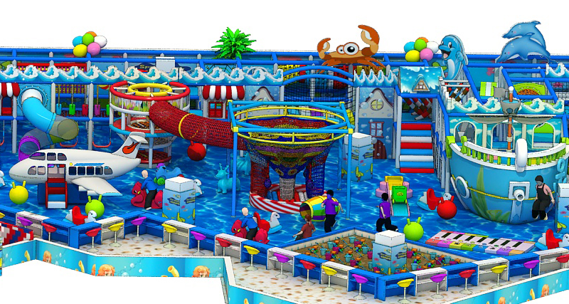 淘气堡,皇家海洋主题淘气堡儿童乐园